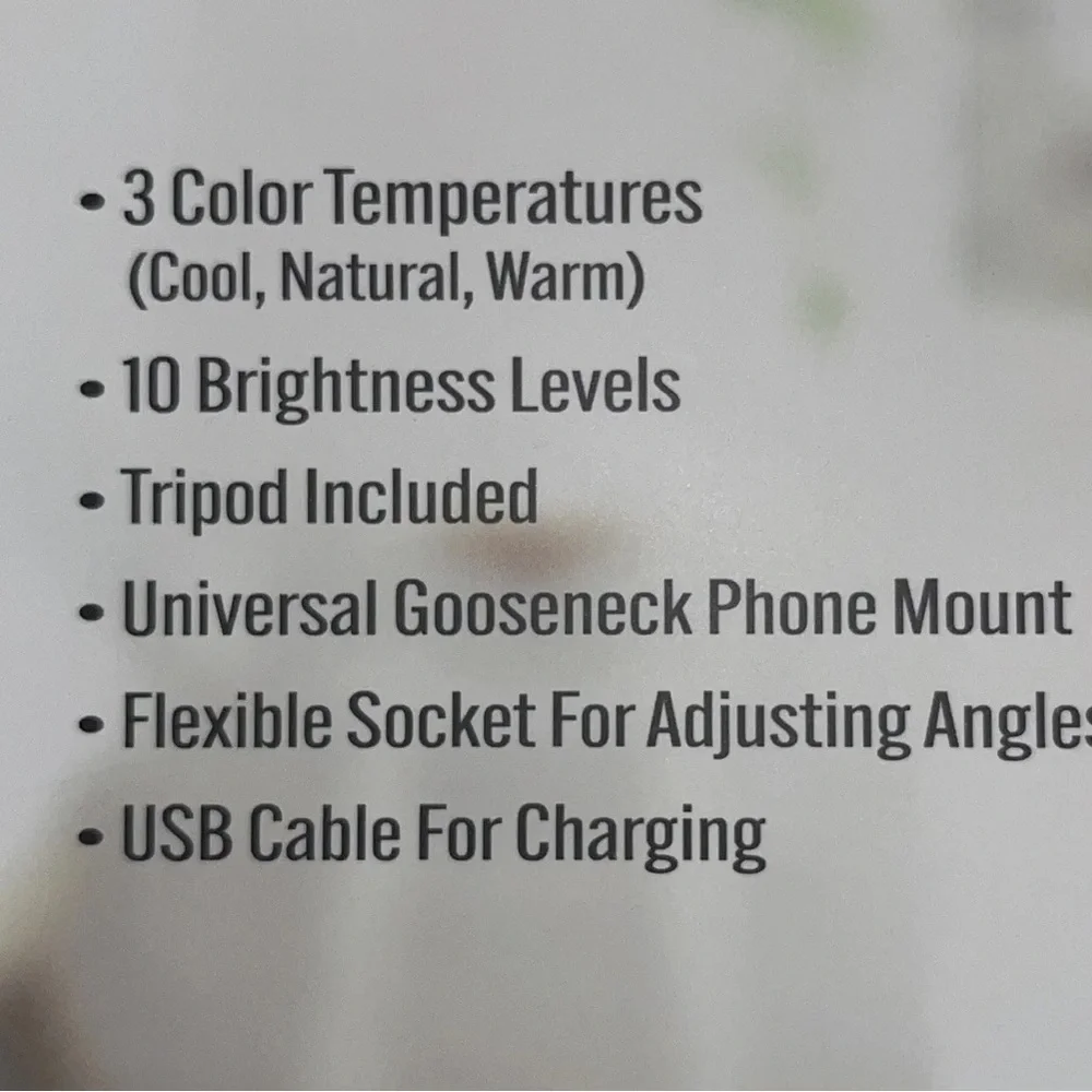 Selfie Video Calls Live Streaming Vlogging LED Ring Light Tripod W/ 10 Levels